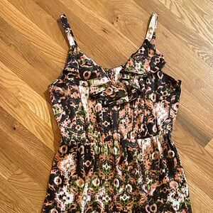 Calvin Klein Floral Patterned Sleeveless Dress